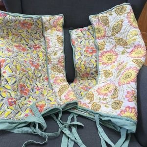 2 Floral Pillow Slipcovers